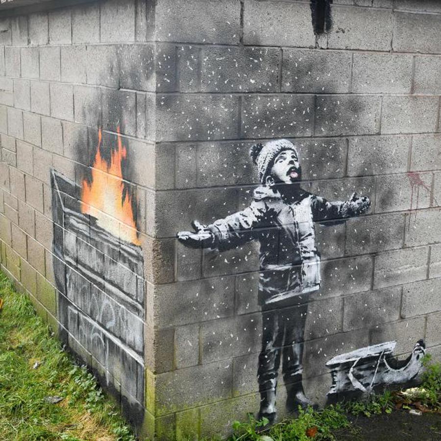 Banksy painting